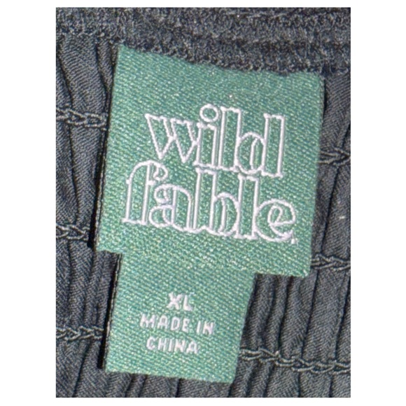 Wild Fable - Black Tiered Ruffle Romper - Adjustable Shoulder Straps - Size XL - Picture 5 of 5